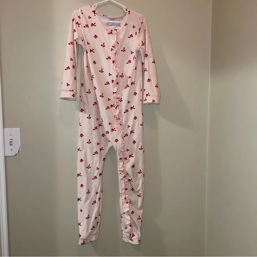 Sweethoney Ruffle Floral One Piece Pajamas